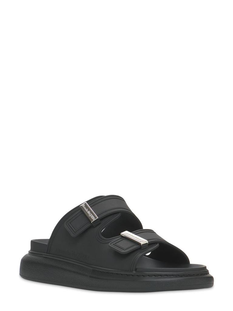 商品Alexander McQueen|50mm Rubber Slide Sandals,价格¥2537,第5张图片详细描述