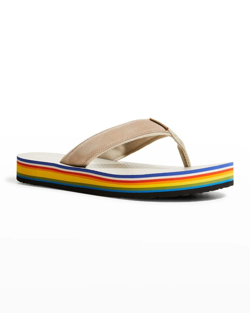 商品Tory Burch|70s Suede Flatform Thong Sandals,价格¥372,第2张图片详细描述