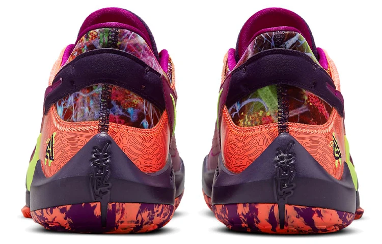 商品[国内直发] NIKE|Freak 2 圆头系带 低帮 实战篮球鞋 男款 橙紫,价格¥701,第6张图片详细描述