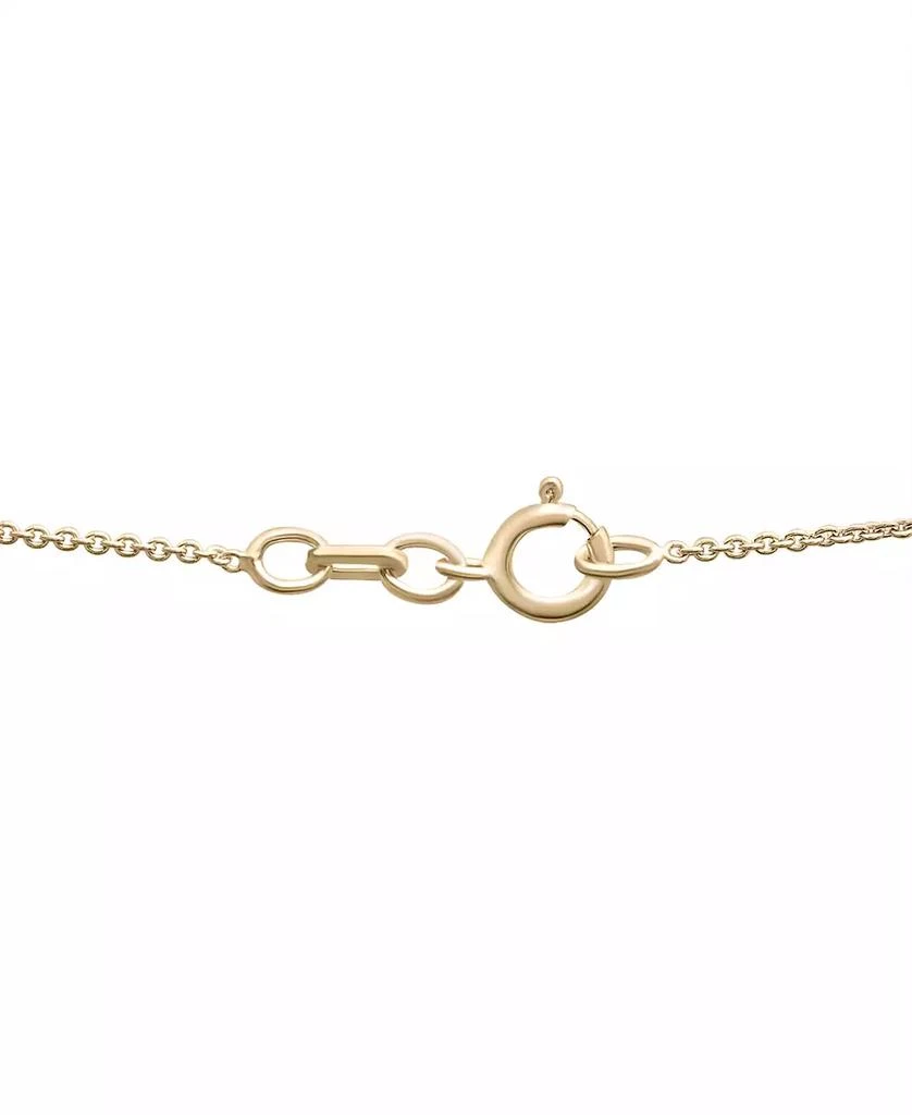 商品Macy's|Citrine (2-1/3 ct. t.w.) & Lab-Grown White Sapphire (1/20 ct. t.w.) 18" Pendant Necklace in 14k Gold-Plated Sterling Silver,价格¥851,第4张图片详细描述