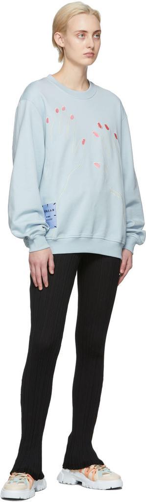 商品Alexander McQueen|蓝色 Striae 系列 Handsy 套头衫,价格¥2582,第6张图片详细描述