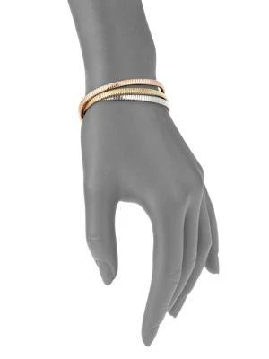 商品Saks Fifth Avenue|14K Italian Gold Tubogas Bracelet - Set of 3,价格¥25954,第2张图片详细描述