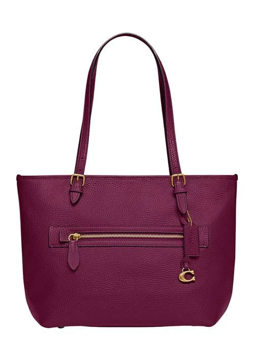 商品Coach|Polished Pebble Leather Taylor Tote Bag,价格¥1723,第1张图片详细描述