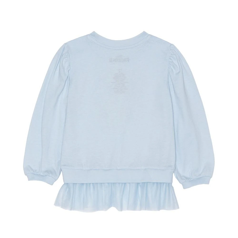 商品Disney|Little Girls Elsa Long Sleeve Mesh Peplum Top with Leggings Set,价格¥149,第4张图片详细描述