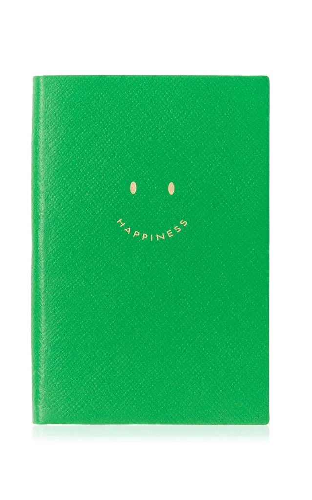 商品SMYTHSON|Smythson - Happiness Leather Notebook - Green - Moda Operandi,价格¥1197,第1张图片