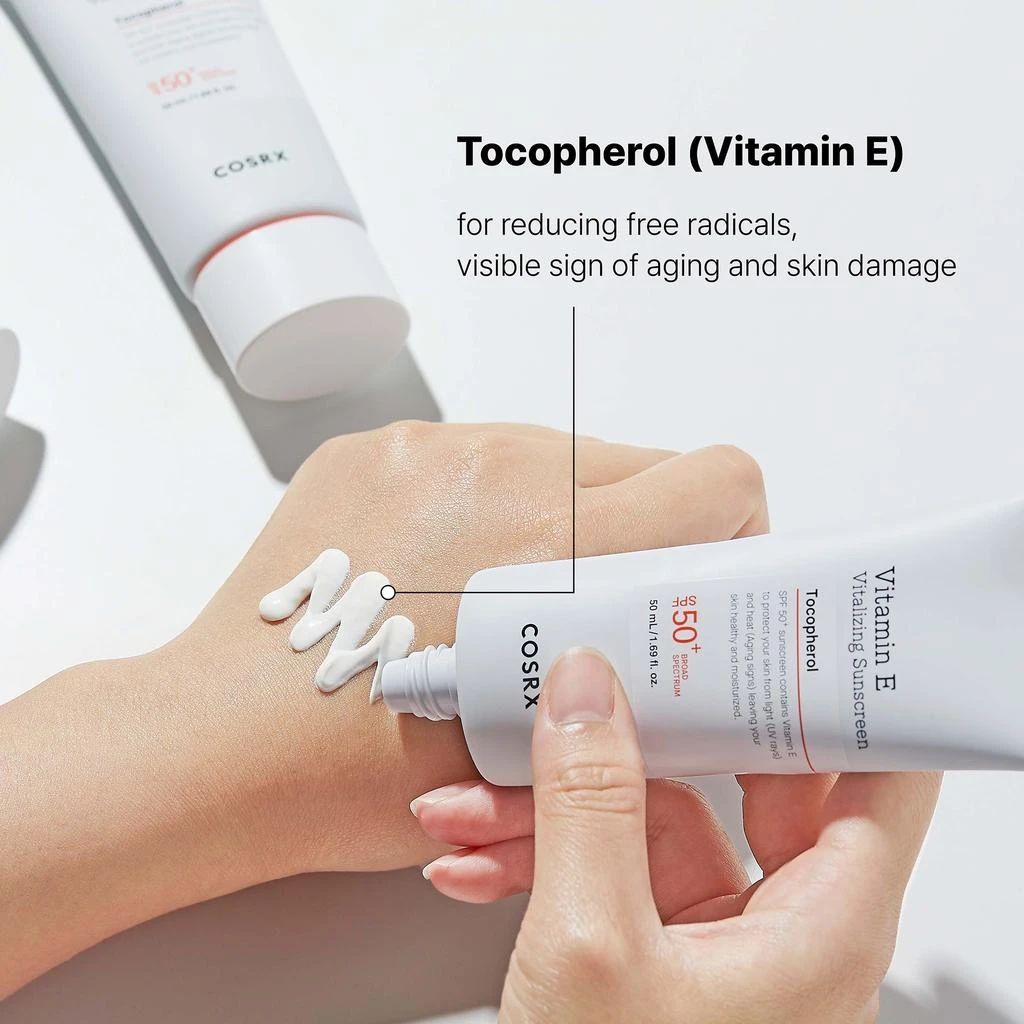 商品COSRX|COSRX Vitamin E Vitalizing Sunscreen SPF 50+ 50ml,价格¥209,第3张图片详细描述