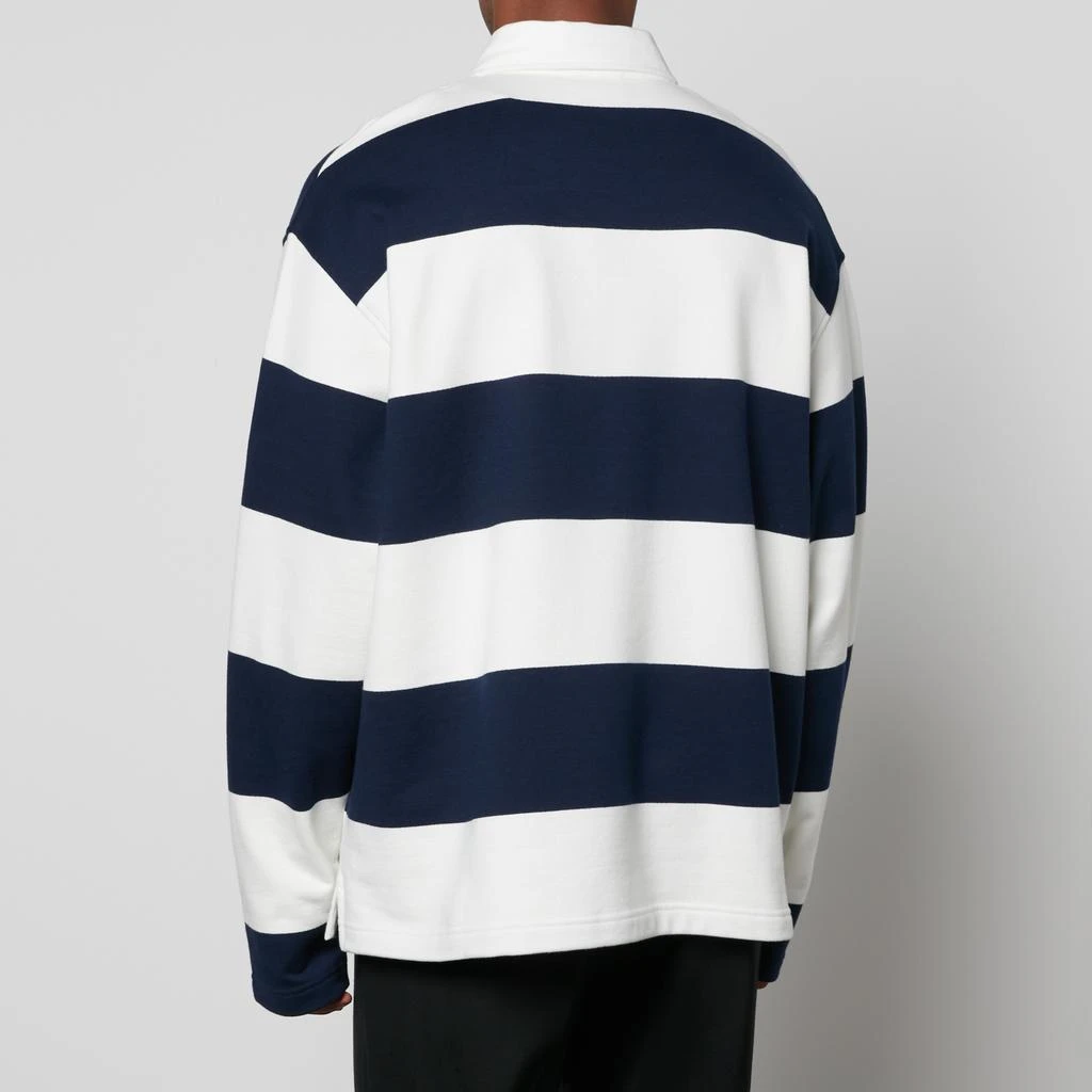 商品AMI|AMI Logo-Embroidered Striped Cotton Rugby Shirt,价格¥1131,第2张图片详细描述