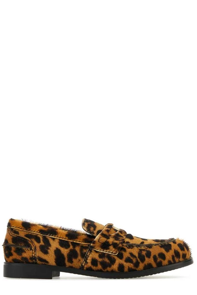 商品Miu Miu|Miu Miu Animal-Printed Round-Toe Loafers,价格¥6177,第1张图片