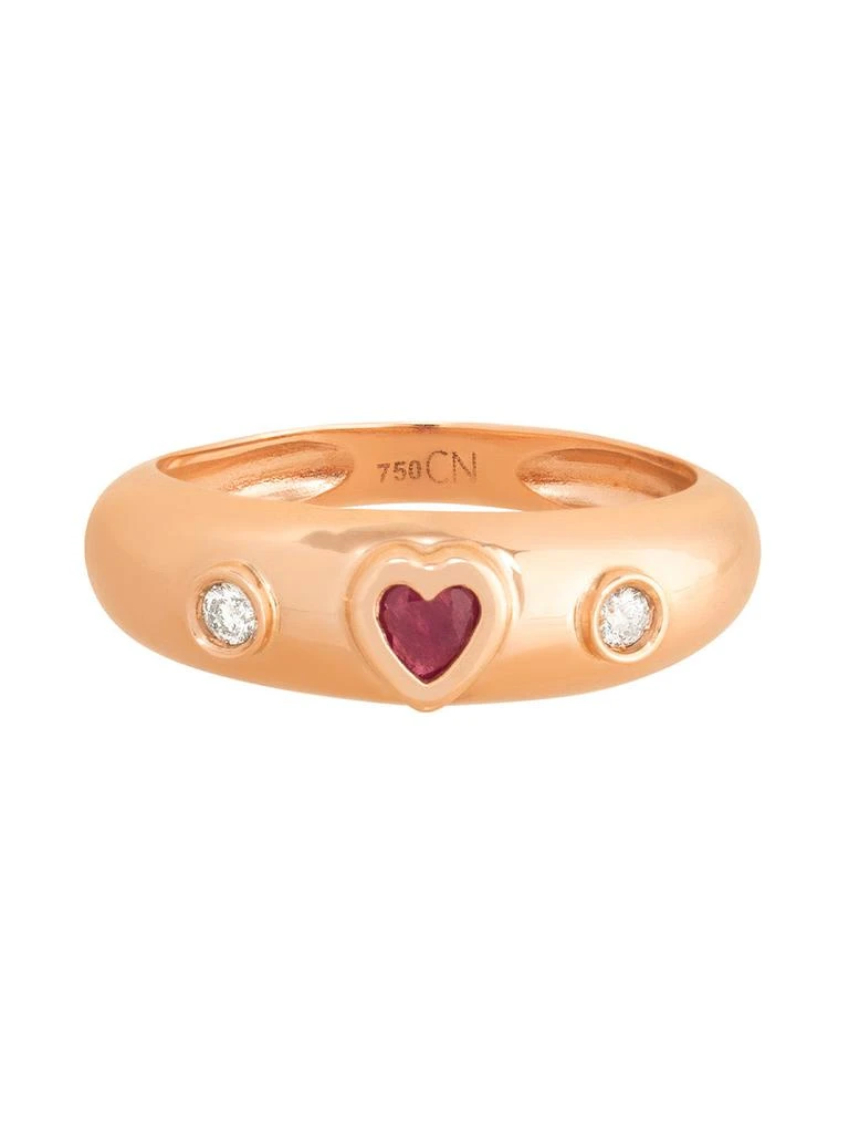 商品Carolina Neves|Ruby Heart Ring,价格¥24289,第1张图片