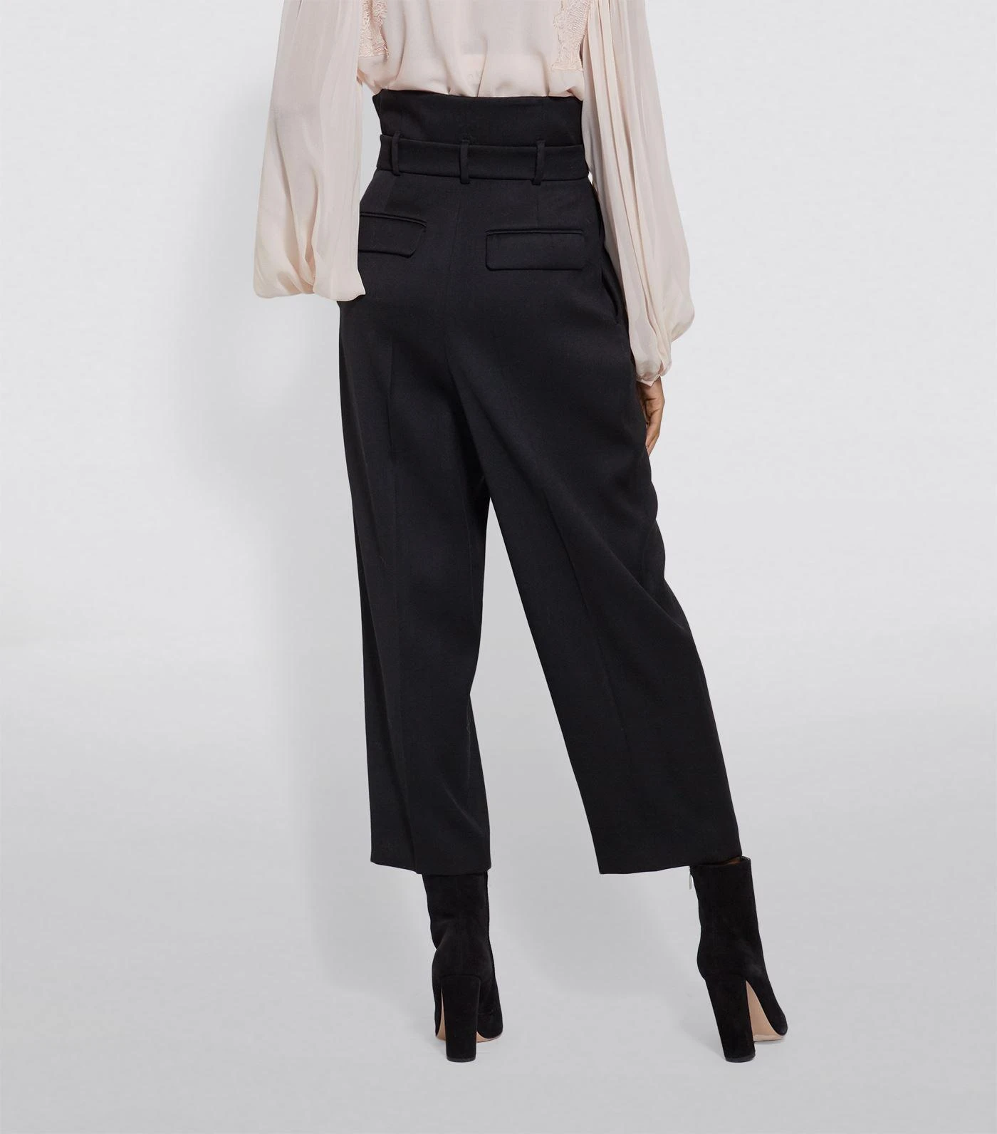 商品Max Mara|Wool Belted Trousers,价格¥2296,第3张图片详细描述