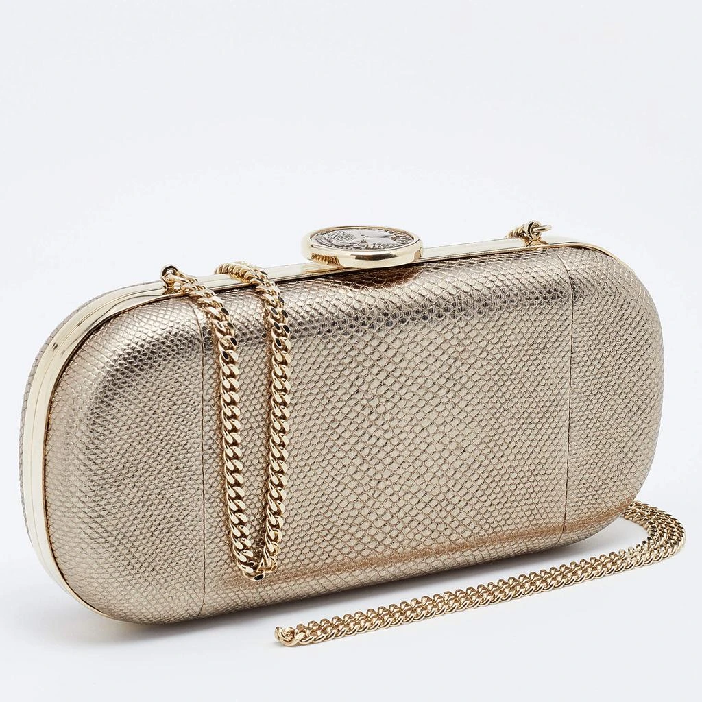 商品[二手商品] BVLGARI|Bvlgari Metallic Gold Karung Chain Clutch,价格¥4702,第3张图片详细描述