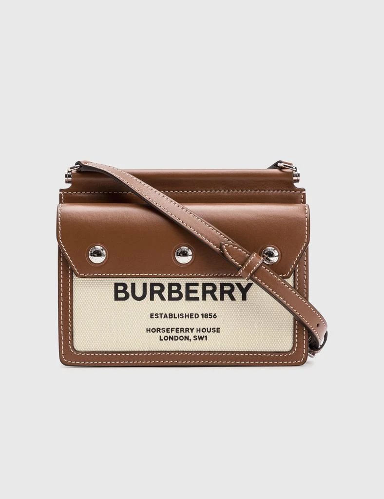 商品Burberry|Mini Horseferry Print Title Bag with Pocket Detail,价格¥8913,第1张图片