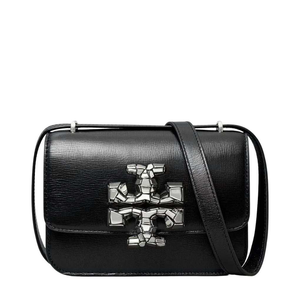 商品Tory Burch|Eleanor Distressed Small Convertible Shoulder Bag In Black,价格¥4262,第1张图片