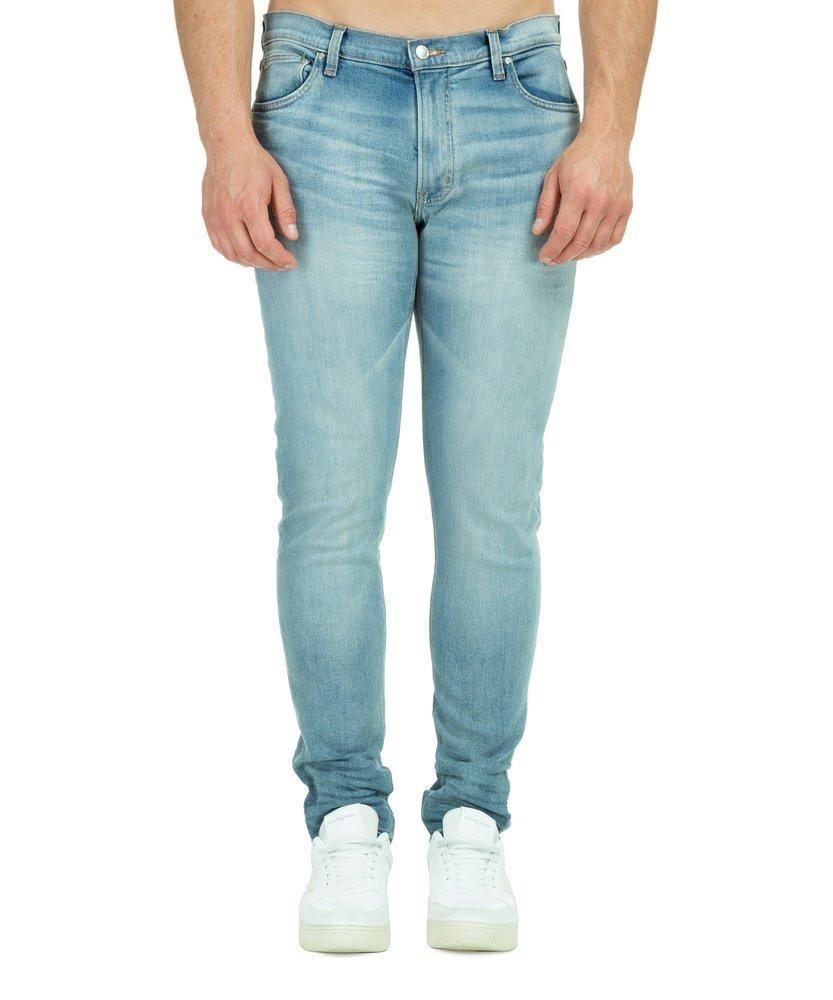 商品Michael Kors|Michael Kors Logo Patch Straight Leg Jeans,价格¥907,第1张图片