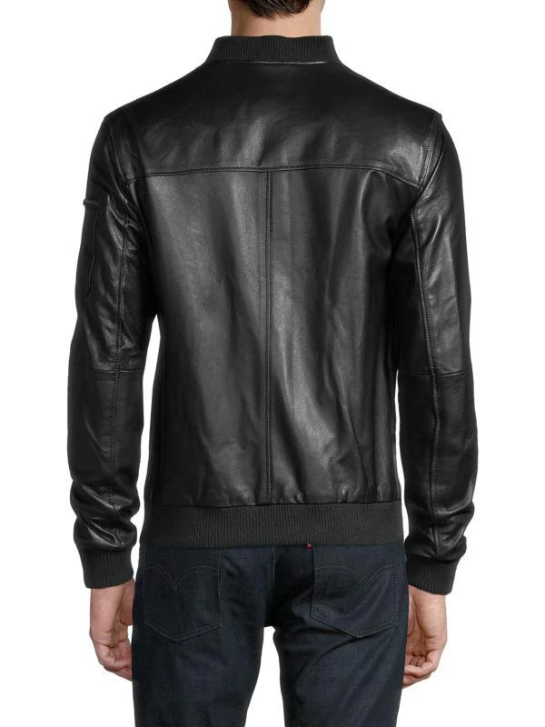 商品RON TOMSON|Leather Bomber Jacket,价格¥912,第2张图片详细描述