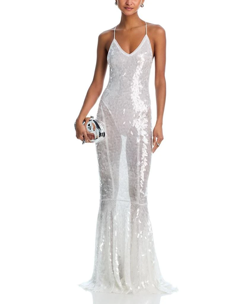 Low Back Fara Slip Fishtail Gown 商品