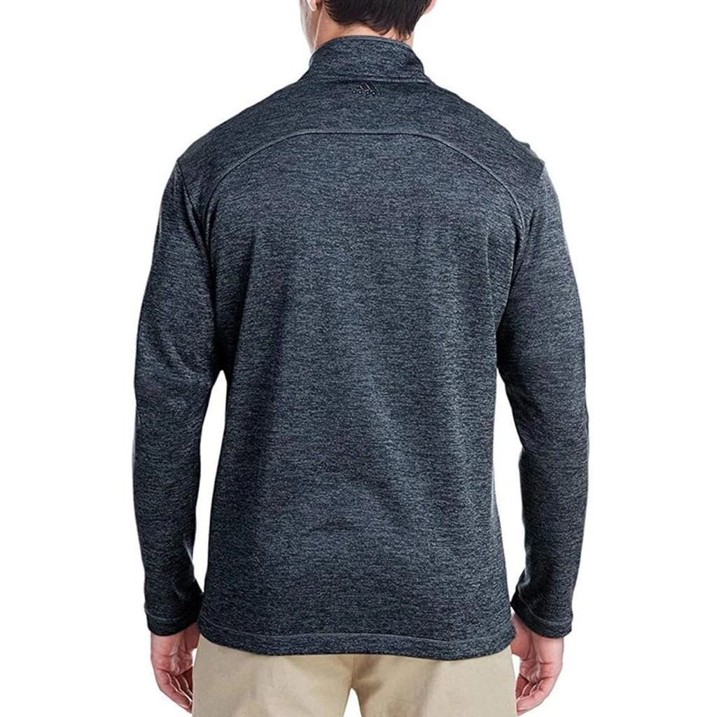 adidas Men's Brushed Terry Heathered Quarter-Zip Pullover 商品