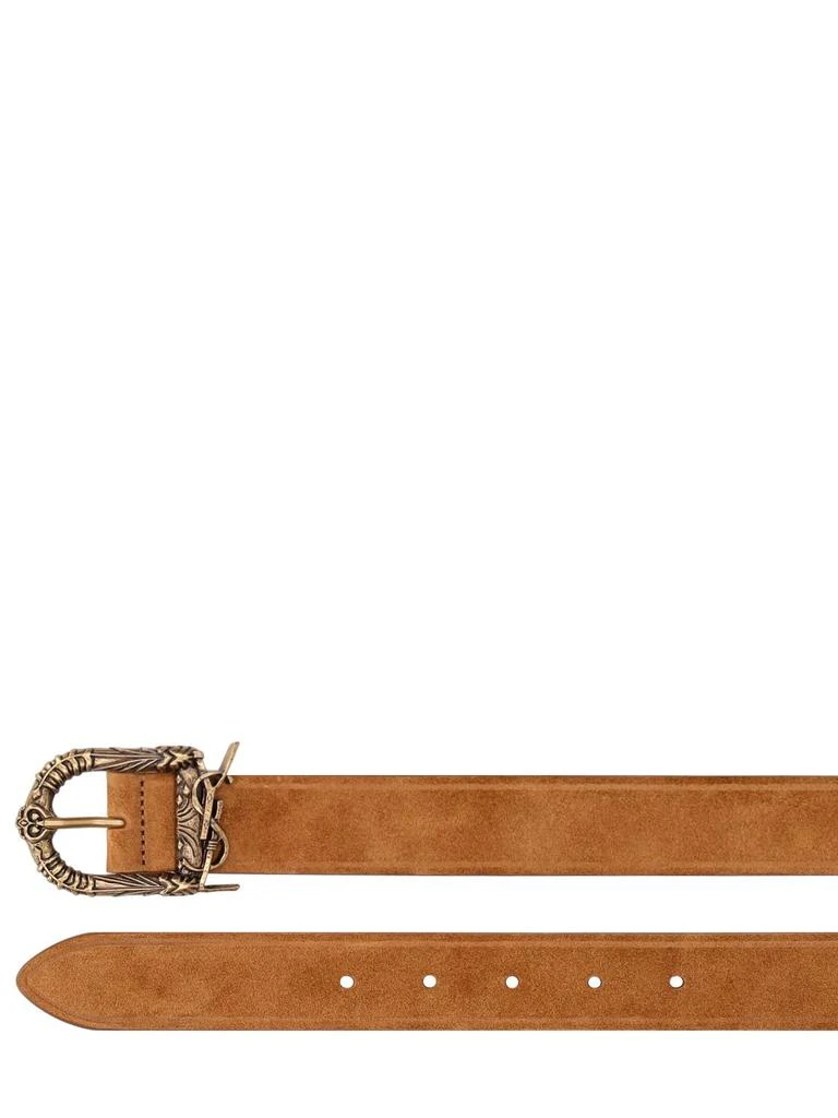 商品Yves Saint Laurent|3cm Suede Belt,价格¥3287,第2张图片详细描述
