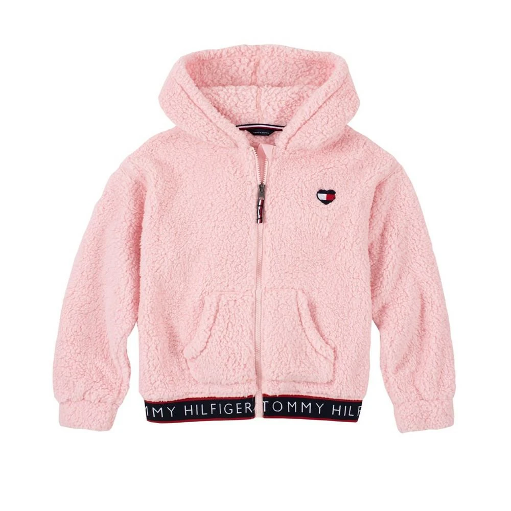 商品Tommy Hilfiger|Big Girls Sherpa Zip-Up Hooded Sweatshirt,价格¥83,第1张图片