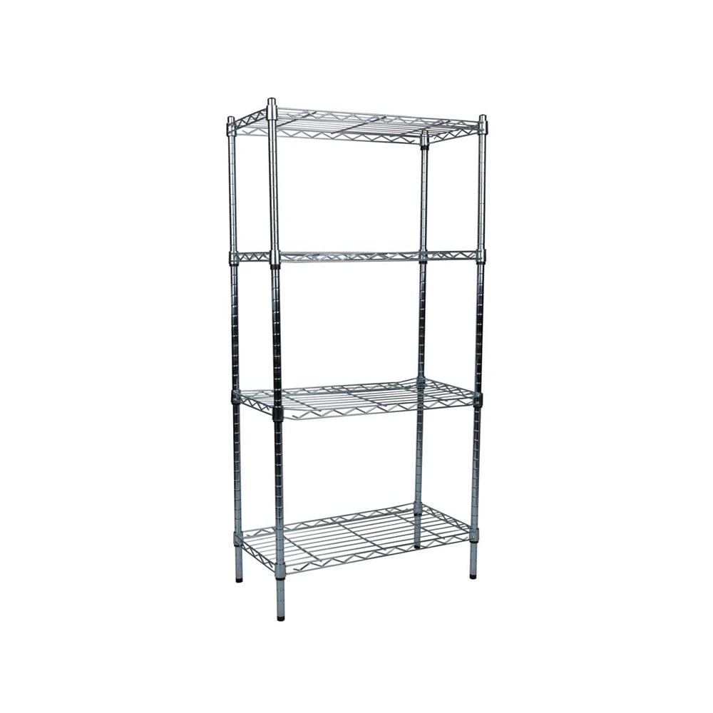 商品Mind Reader|4-Tier Adjustable Storage Rack, Silver,价格¥904,第1张图片