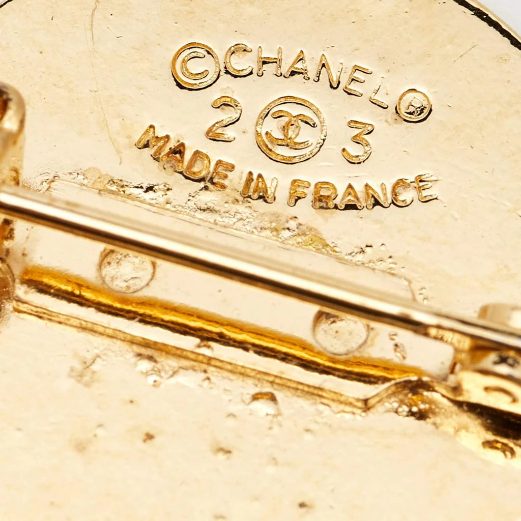 商品[二手商品] Chanel|Chanel Hanging Flap Bag Motif Gold Tone Pin Brooch,价格¥3793,第3张图片详细描述