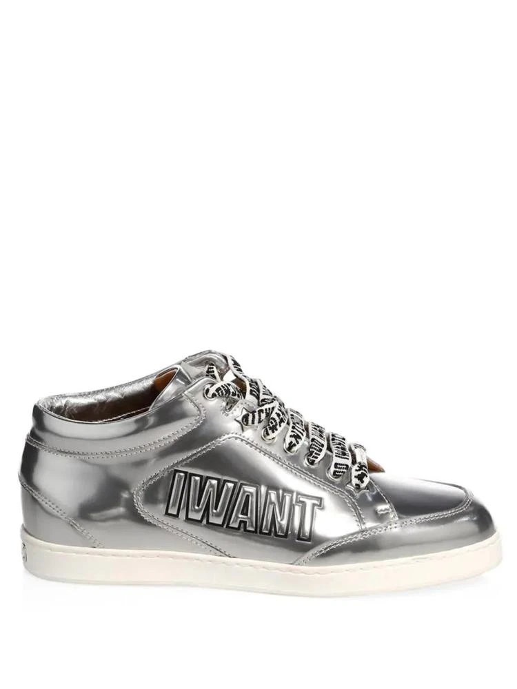 商品Jimmy Choo|Jimmy Choo - Edina Metallic Sneakers,价格¥2084,第5张图片详细描述