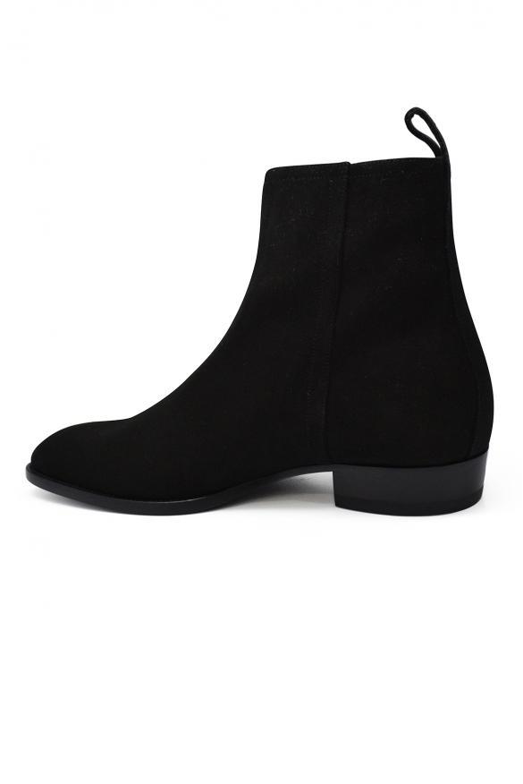 商品Yves Saint Laurent|Suede zipped boots - Shoe size: 41,价格¥3264,第5张图片详细描述