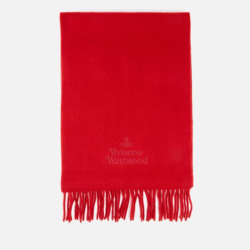 商品Vivienne Westwood|Vivienne Westwood Embroidered Wool Logo Scarf,价格¥918,第2张图片详细描述