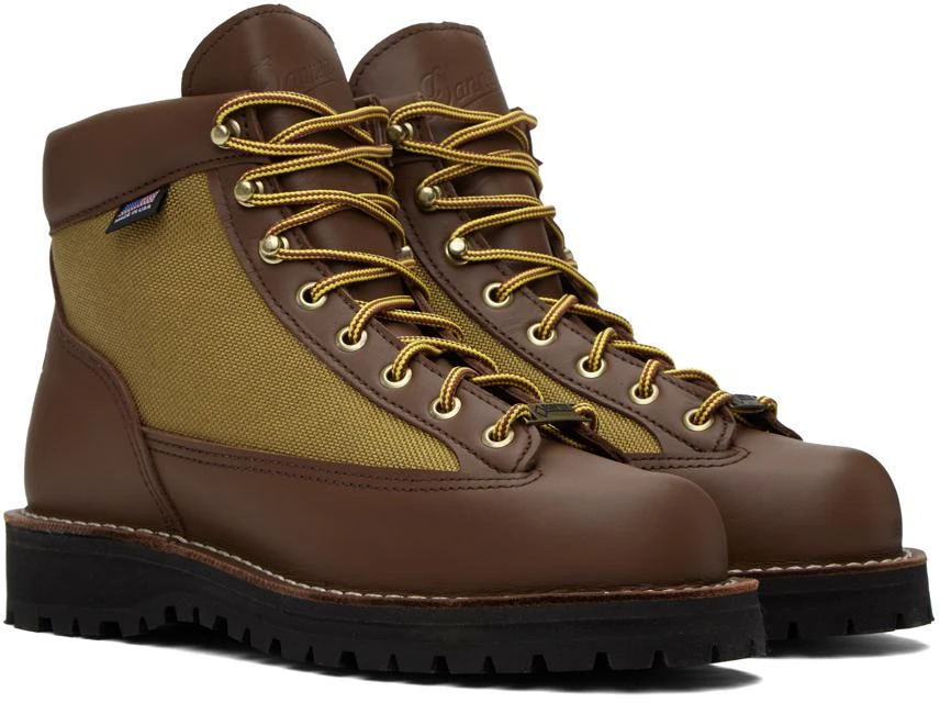 商品Danner|Brown & Khaki Light Boots,价格¥2102,第4张图片详细描述