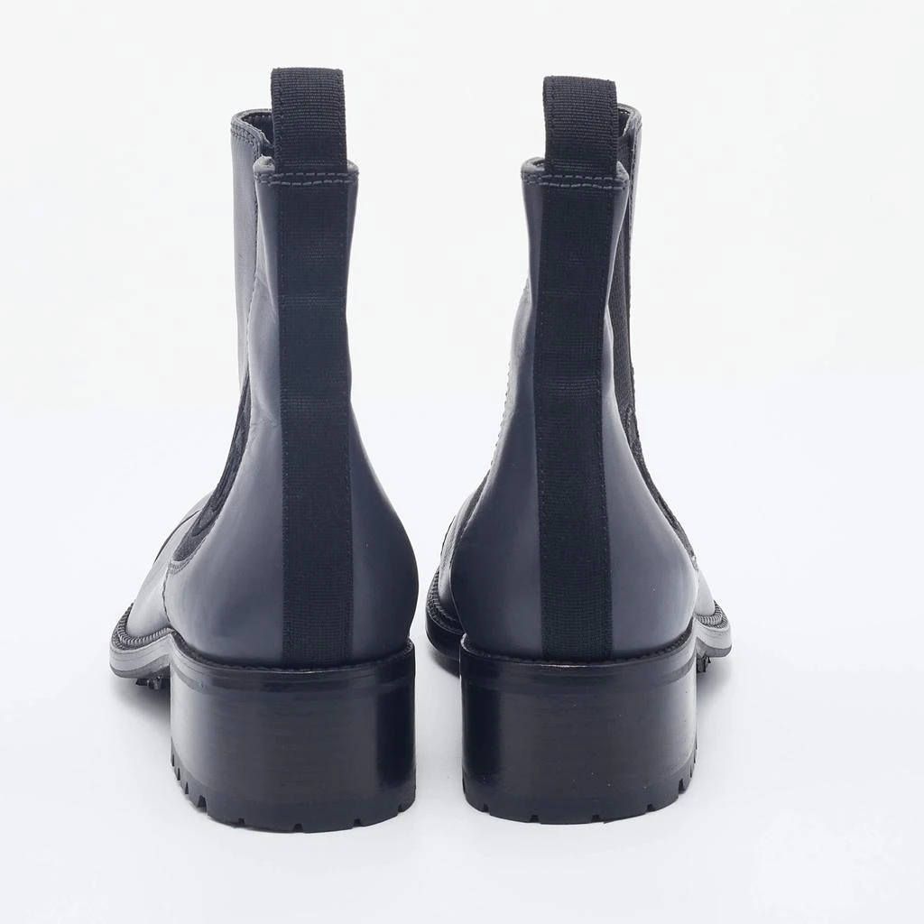 商品[二手商品] Chanel|Chanel Grey Leather Chelsea Ankle Boots Size 38,价格¥4099,第5张图片详细描述