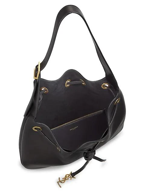 商品Yves Saint Laurent|Small Seau Flat Leather Bucket Bag,价格¥19446,第3张图片详细描述