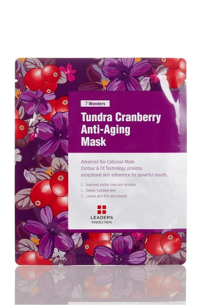 商品LEADERS COSMETICS|7 Wonders Tundra Cranberry Anti-Aging Mask - Pack of 5,价格¥165,第1张图片