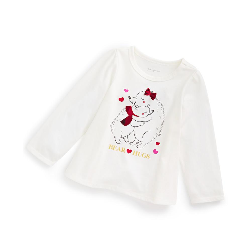 Baby Girls Bear Hugs T-Shirt, Created for Macy's商品第1张图片规格展示