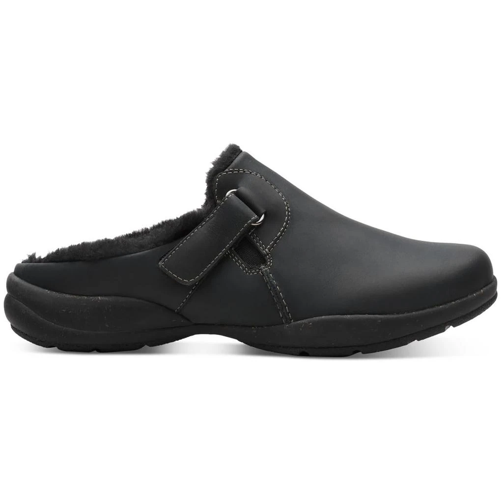 商品Clarks|Clarks Womens Roseville Clog Leather Faux Fur Lined Clogs,价格¥107,第2张图片详细描述