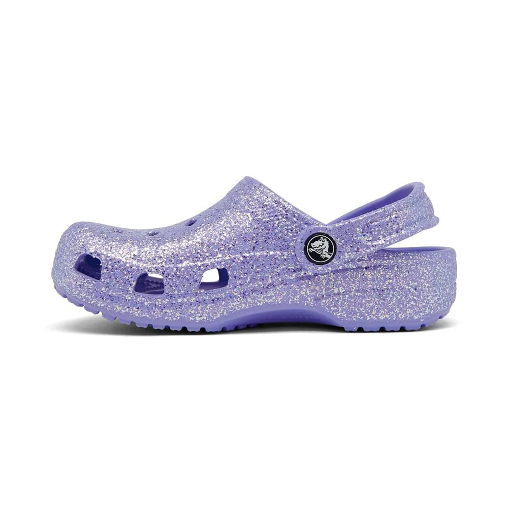 商品Crocs|Little Girls Classic Glitter Clogs from Finish Line,价格¥226,第3张图片详细描述