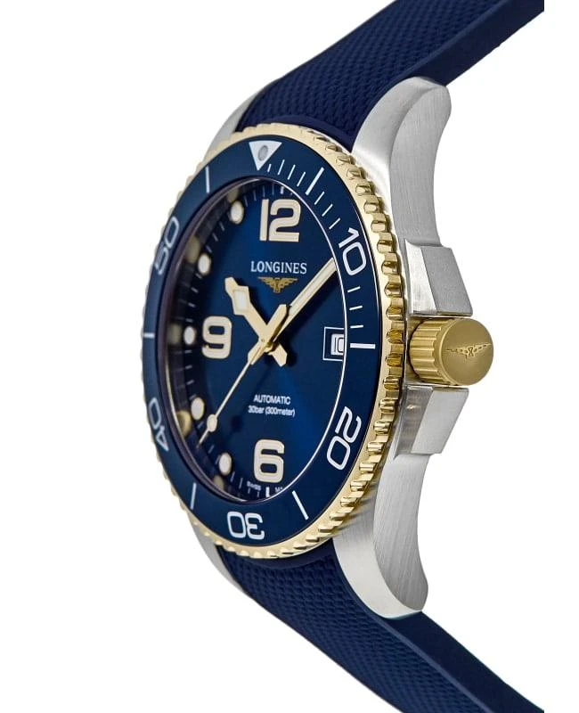 商品Longines|Longines HydroConquest Automatic Blue Dial Rubber Strap Men's Watch L3.781.3.96.9,价格¥11367,第2张图片详细描述
