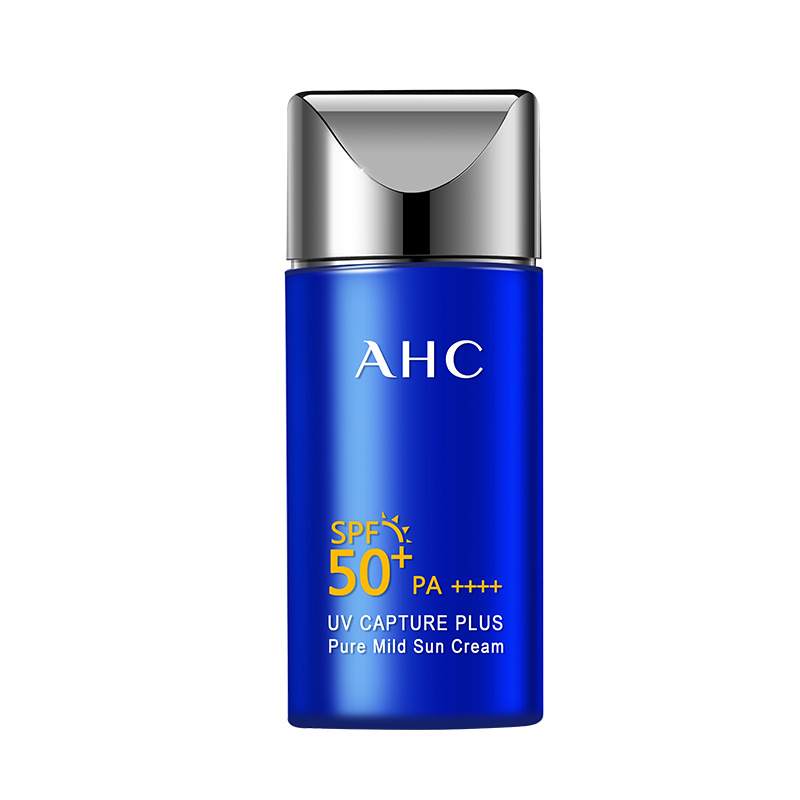商品AHC|韩国AHC纯净温和防晒霜小蓝瓶50ml防紫外线面部隔离,价格¥93,第1张图片