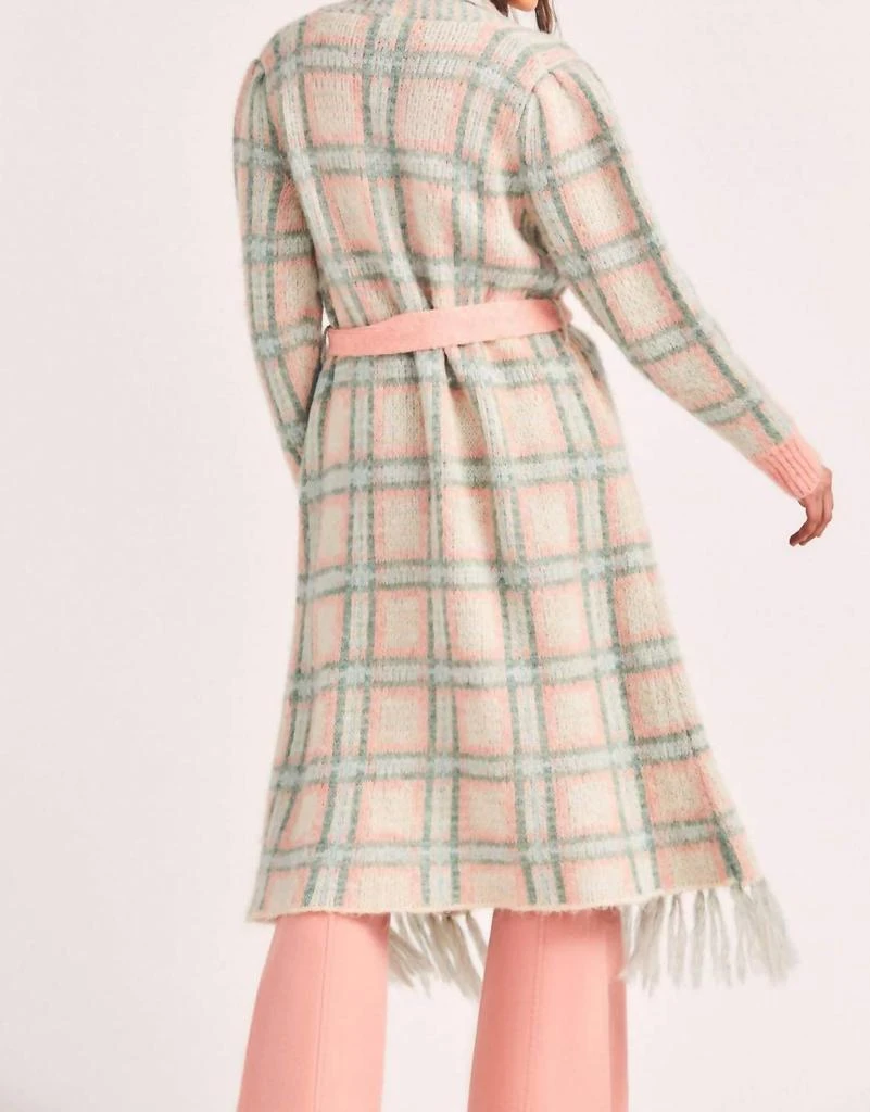 商品LOVESHACKFANCY|Avie Plaid Duster In Magnolia Pink Plaid,价格¥1511,第2张图片详细描述