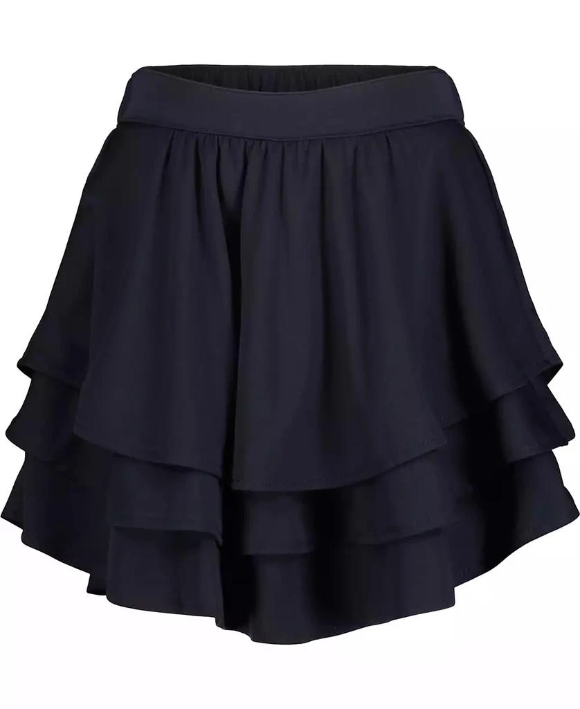商品Nautica|Big Girls Plus Size Uniform Pindot Mesh Ruffle Scooter Skorts,价格¥179,第1张图片