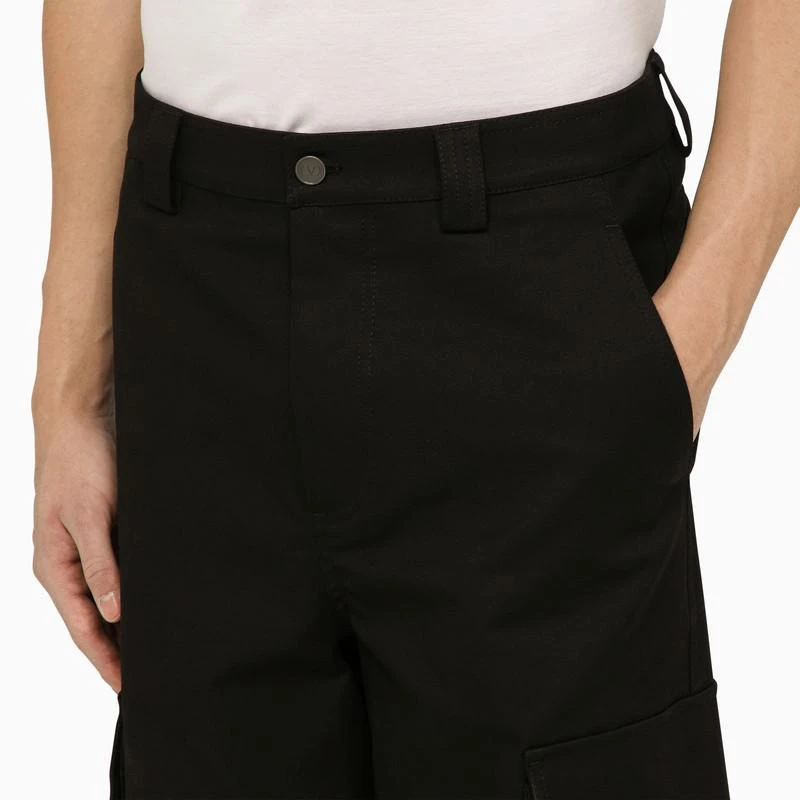 Black cotton cargo trousers 商品