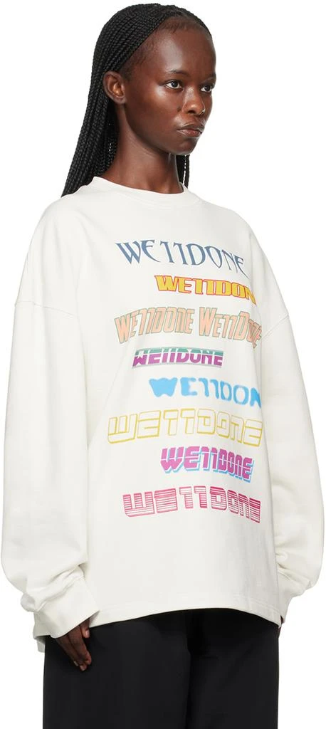 商品We11done|White Printed Sweatshirt,价格¥1165,第2张图片详细描述