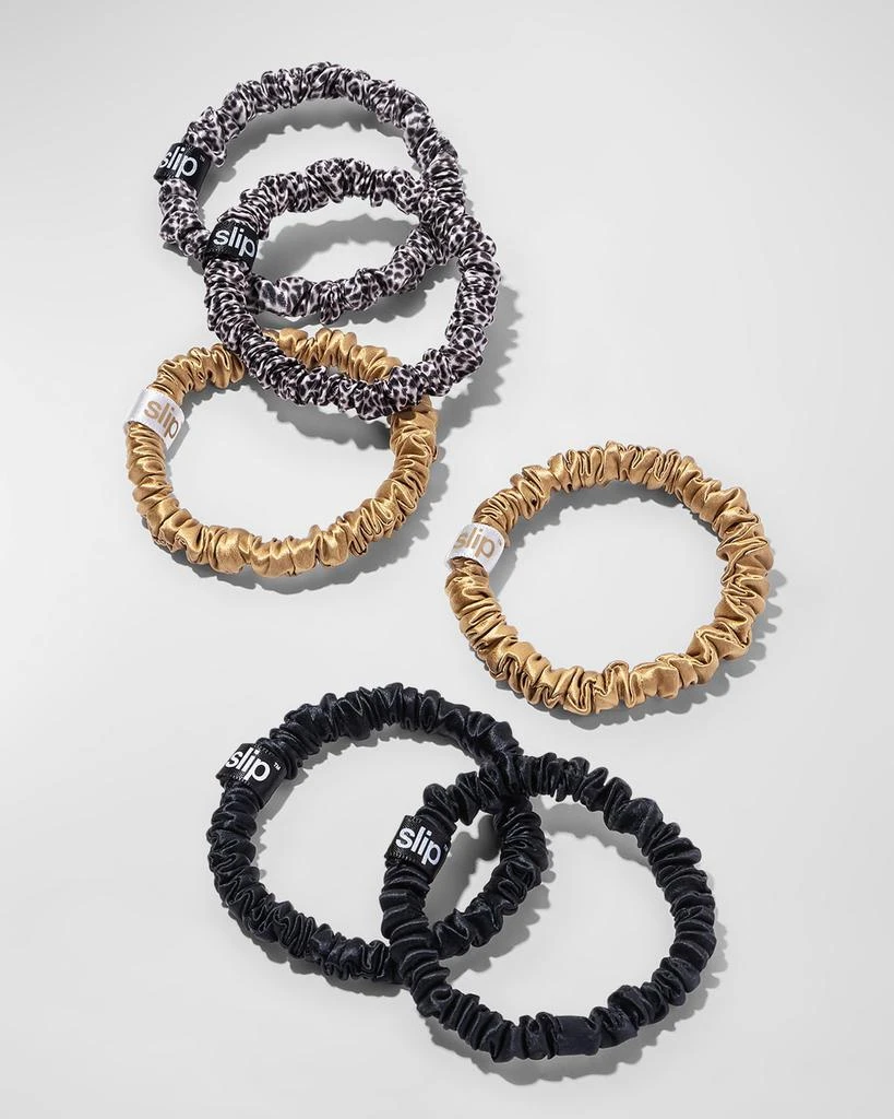商品Slip|Pure Silk Skinny Scrunchies, 6-Pack,价格¥380,第4张图片详细描述