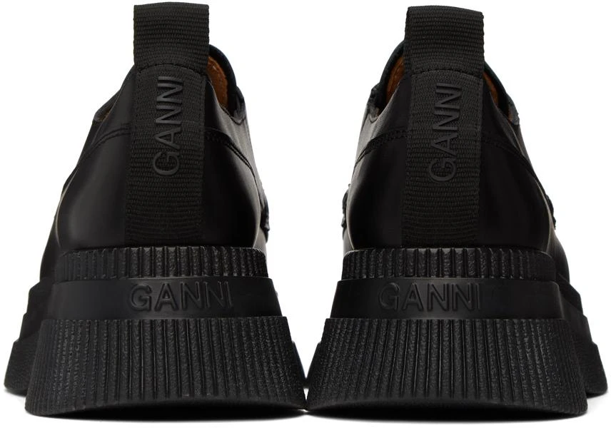 商品Ganni|Black Wallaby Creeper Zip Loafers,价格¥1865,第2张图片详细描述