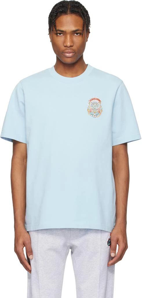 商品Casablanca|Blue Casa Way Skate T-shirt,价格¥2331,第1张图片