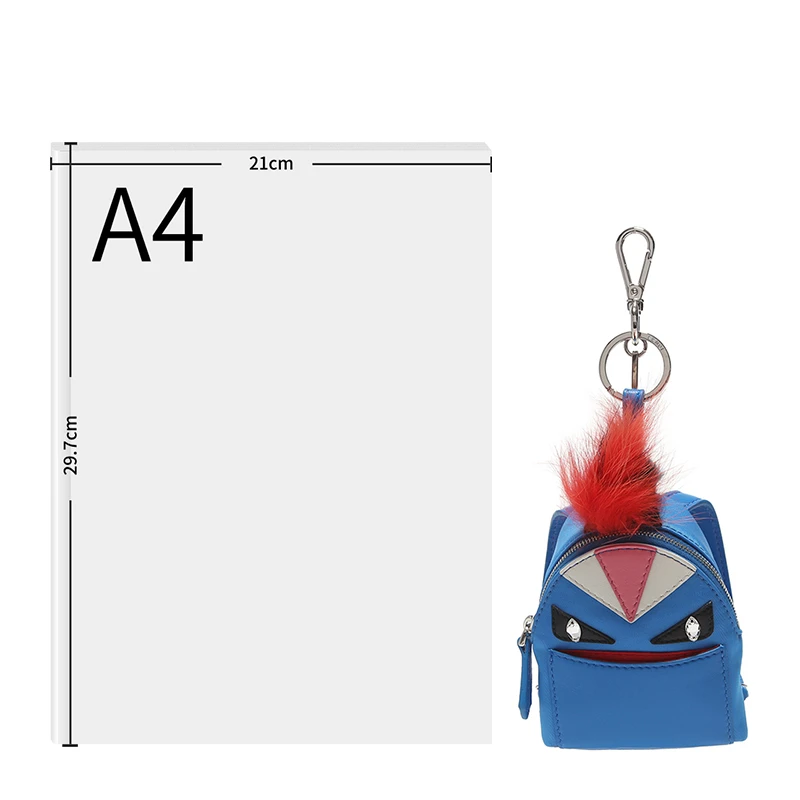 Fendi 芬迪 女士蓝色怪兽背包钥匙扣挂饰 7AR457-5PP-F078R 商品
