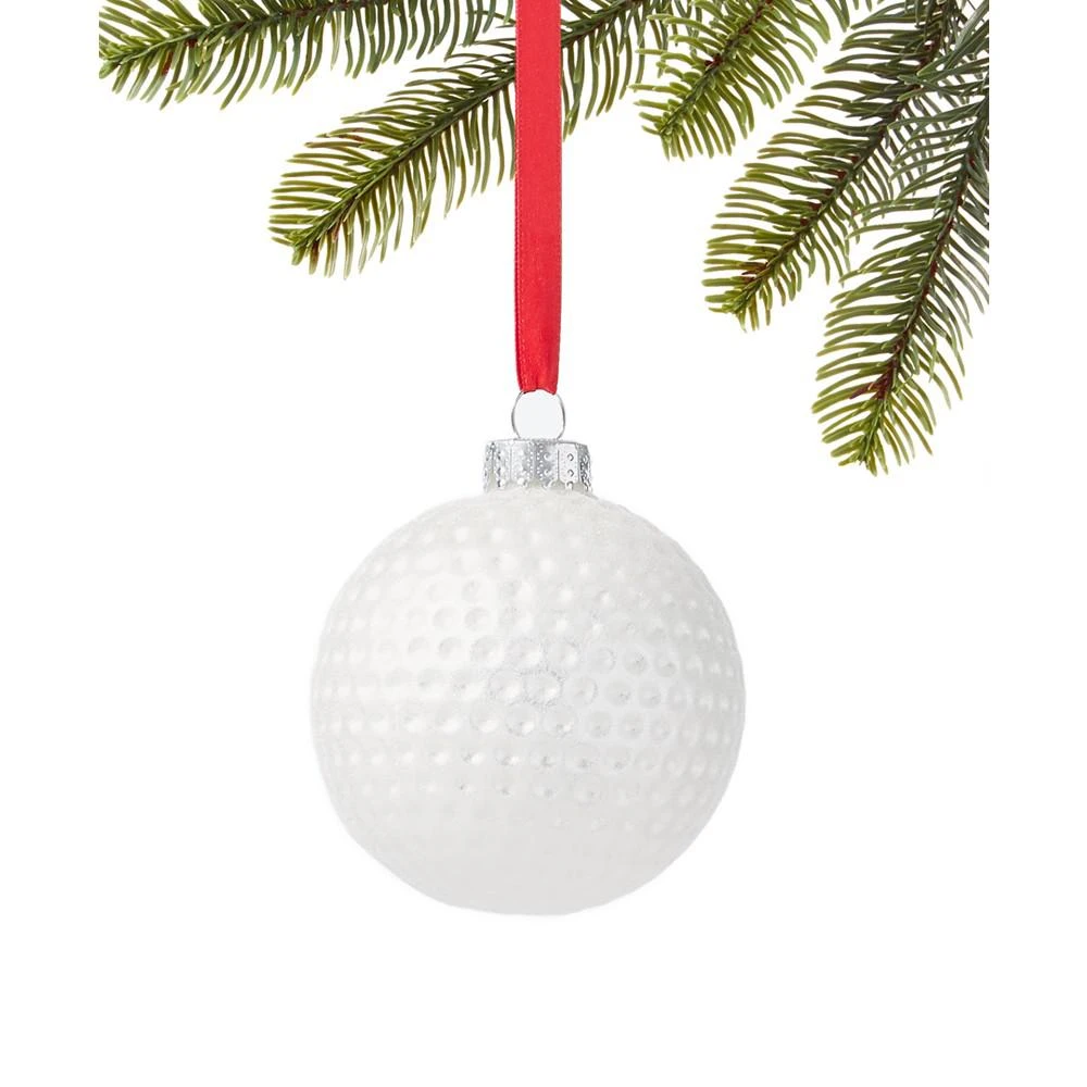 商品Holiday Lane|Sports & Hobbies Glass Golf Ball Ornament, Created for Macy's,价格¥38,第1张图片