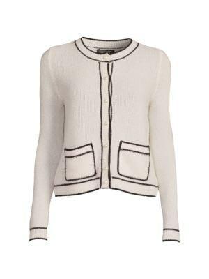 商品Saks Fifth Avenue|​​Outline Cashmere Cardigan,价格¥945,第4张图片详细描述