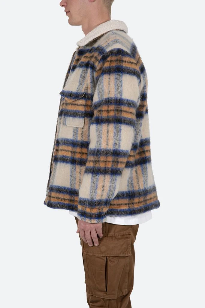 商品MNML|Plaid Mohair Jacket - Blue/White/Orange,价格¥400,第4张图片详细描述