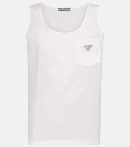 商品Prada|Nylon and cotton tank top,价格¥5292,第1张图片