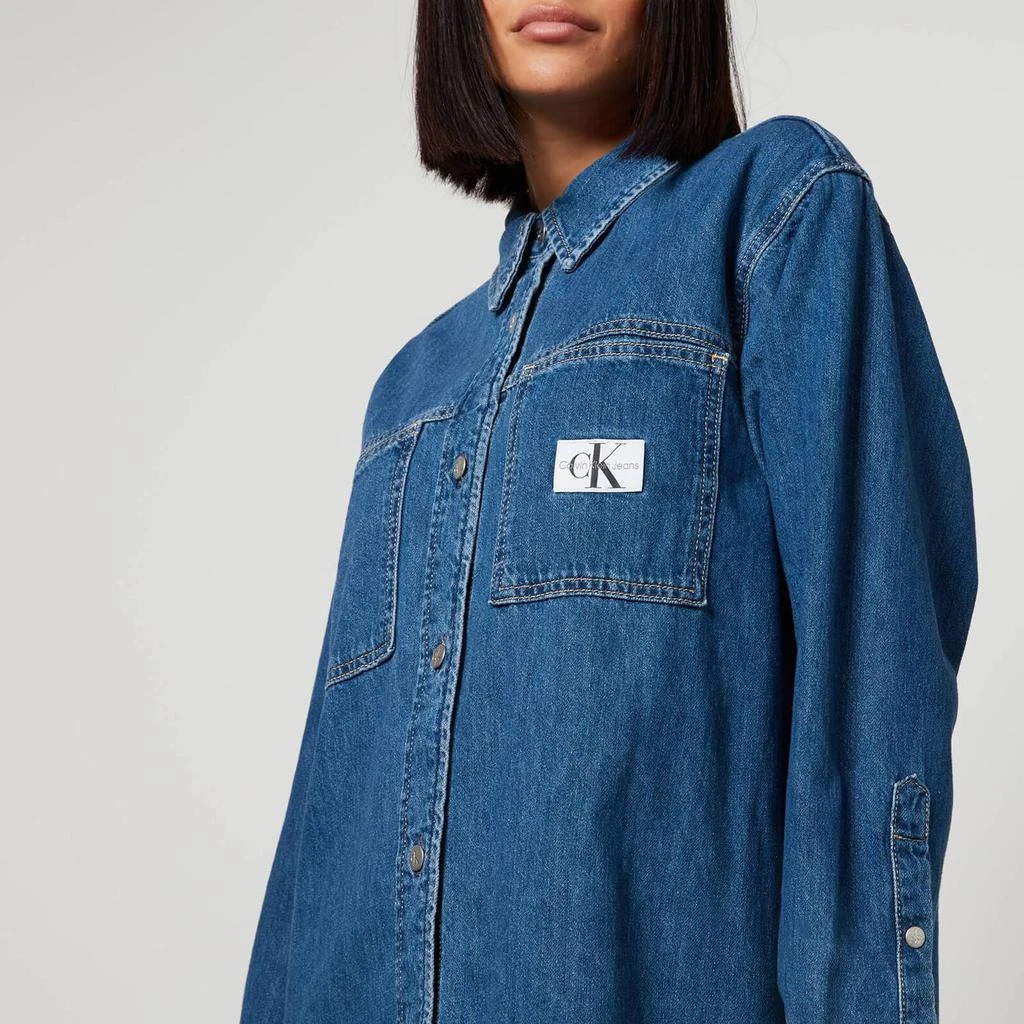 商品Calvin Klein|Calvin Klein Jeans Utility Shirt Dress,价格¥498,第4张图片详细描述